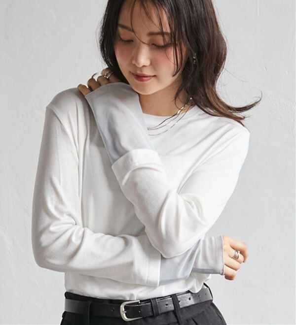 RANAN（ラナン）の「レイヤードスリーブロンＴＥＥ（カットソー）」｜詳細画像