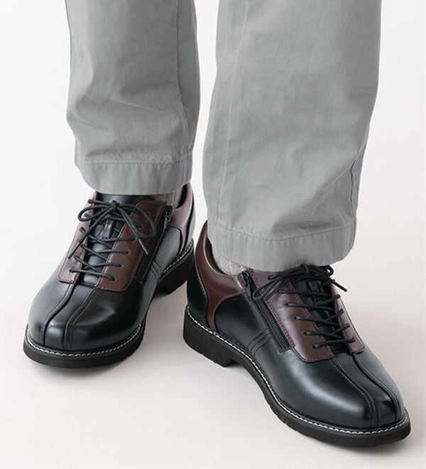 「＜コムルヴァン・オム＞軽量はっ水ヒールアップシューズ（メンズスニーカー）」｜詳細画像