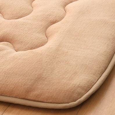 「ホットカーペット付ふわふわキルトラグ（カーペット）」
