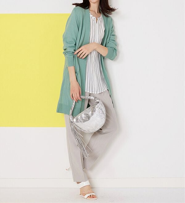 BELLUNA（ベルーナ）の「ヒンヤリ冷感！洗えるロング丈カーディガン（ニットカーディガン）」｜詳細画像