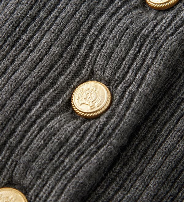 RANAN（ラナン）の「ポロカラーリブニットワンピース（ロングワンピース）」｜詳細画像