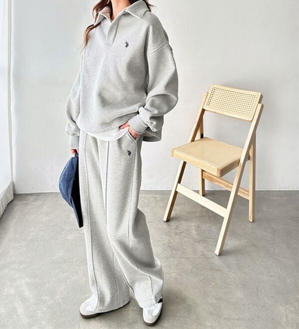 GeeRA（ジーラ）の「【U.S.POLO ASSN.】表ピーチポロ衿スウェット（カットソー）」｜詳細画像