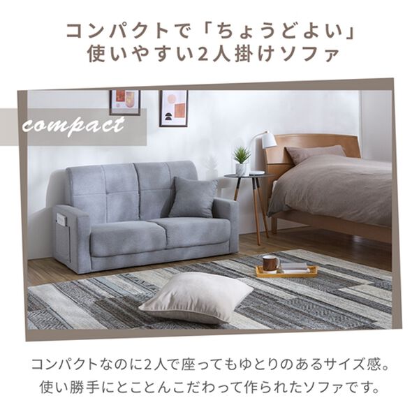実質配送料無料】2人掛コンパクトソファ MINI2＜引っ越し 