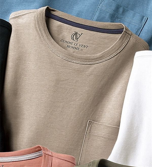 「綿１００％ベーシックＴシャツＮＥＯ（メンズＴシャツ）」｜サンドベージュ