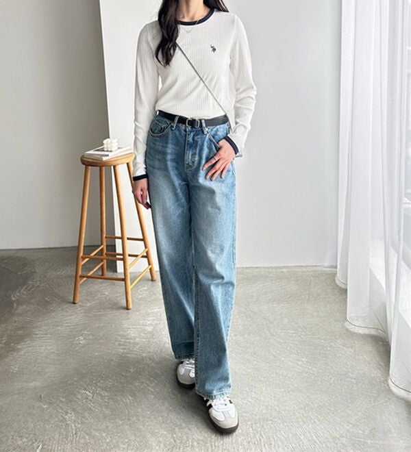 GeeRA（ジーラ）の「【U.S. POLO ASSN.】配色デザインリブロンT（カットソー）」｜詳細画像