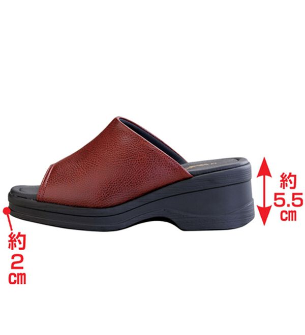 「美脚厚底オープントゥサンダル（サンダル・ミュール）」｜詳細画像