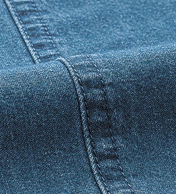 BELLUNA（ベルーナ）の「デニム素材ジッパー使いシャツチュニック（チュニック）」｜詳細画像