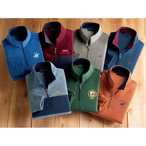 「＜ビバリーヒルズ・ポロクラブ＞刺しゅう入り裏起毛トレーナー（メンズトレーナー）」｜詳細画像