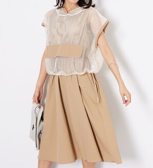 BELLUNA（ベルーナ）の「2点セット【Ｌａｇｒｉｌｕａ】メッシュ使いワンピースアンサンブル（その他ワンピース）」｜詳細画像