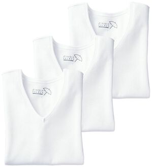 「＜アーノルド　パーマー＞至福の着心地柔らかガーゼインナー（メンズ肌着・インナーウェア）」｜ホワイト3枚組 長袖V首
