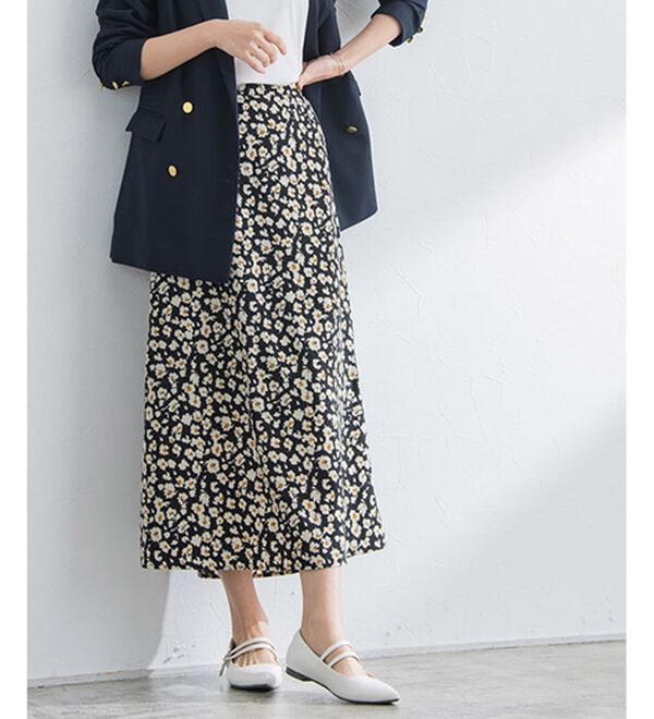 フラワープリントロングスカート - ベルーナ【公式】 