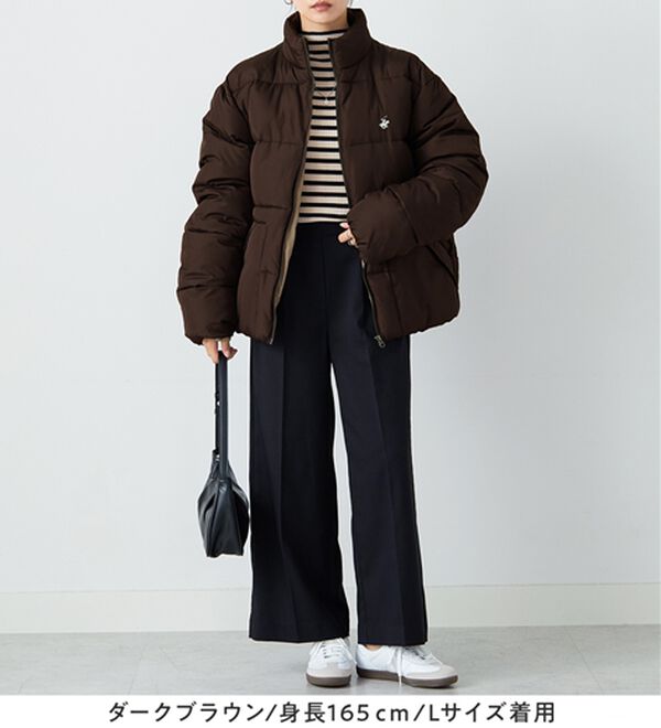 Viola e Viola（ヴィオラ エ ヴィオラ）の「【ビバリーヒルズポロクラブ】男女兼用フェイクダウンコート（ハーフコート）」｜詳細画像