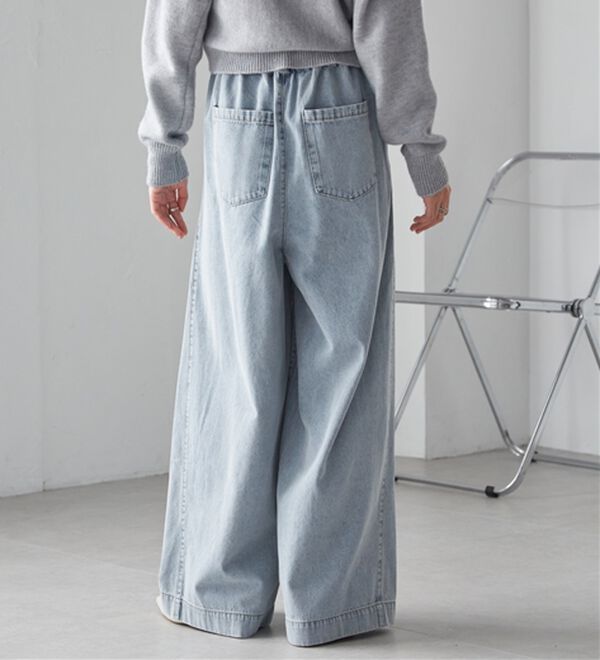 RANAN（ラナン）の「2タックワイドイージーデニムパンツ（フルレングスパンツ）」｜詳細画像
