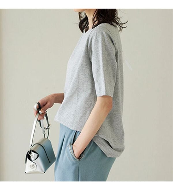 BELLUNA（ベルーナ）の「綿１００％抗菌防臭汗ジミ対策プルオーバー（カットソー）」｜詳細画像