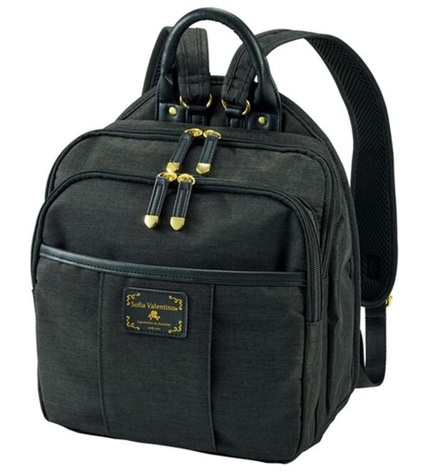 BELLUNA（ベルーナ）の「＜ソフィア・バレンチノ＞軽量多ポケットリュック（リュック）」｜黒