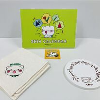 「べるーにゃ２０２５ありがとにゃセット（ミニタオル・２０２６カレンダー・コースター・ステッカー）（おもちゃ・ぬいぐるみ）」