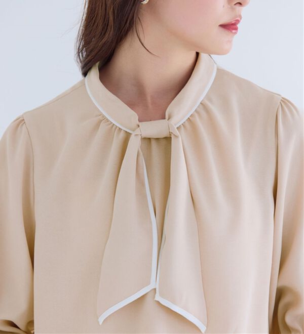 alotta（アロッタ）の「袖口パール6分袖ブラウス（ブラウス）」｜詳細画像