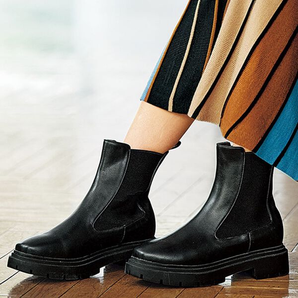 BELLUNA（ベルーナ）の「コーデに万能！サイドゴアブーツ（ブーツ）」｜ブラック
