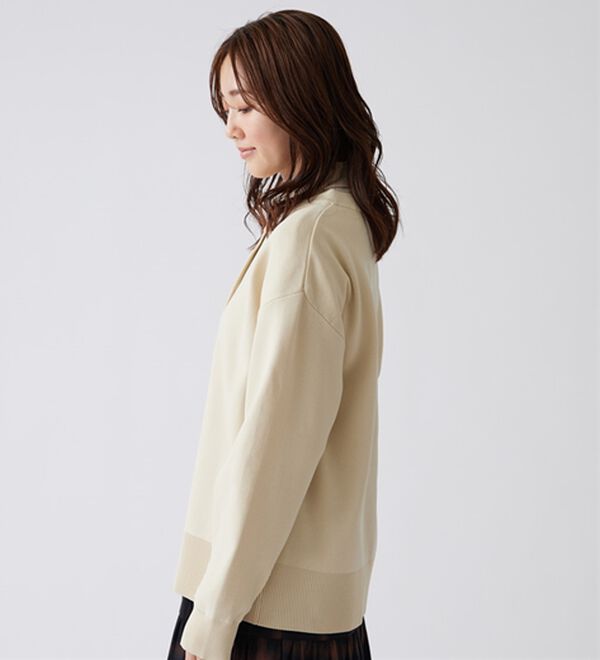 BELLUNA（ベルーナ）の「《快適Ｌａｂ．》洗える！軽い！配色使いニットカーディガン（ニットカーディガン）」｜詳細画像