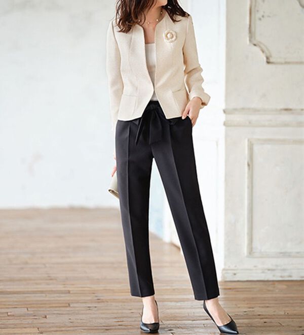 GeeRA（ジーラ）の「【入卒式/セレモニー】ツイード着回し５点セットスーツ　２ジャケット＆パンツ＆ワンピ（その他スーツ）」｜詳細画像