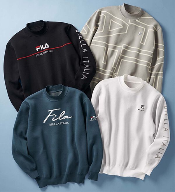 「＜フィラ＞軽量ストレッチデザインセーター（メンズニット・セーター）」｜詳細画像