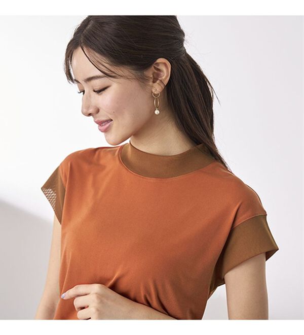 BELLUNA（ベルーナ）の「脱Ｔシャツ！チュールデザイントップス（カットソー）」｜詳細画像