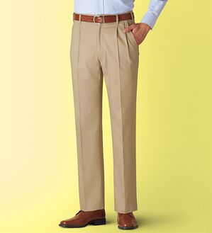「のびのび快適チノパンツ　ツータック（メンズチノパンツ）」｜詳細画像