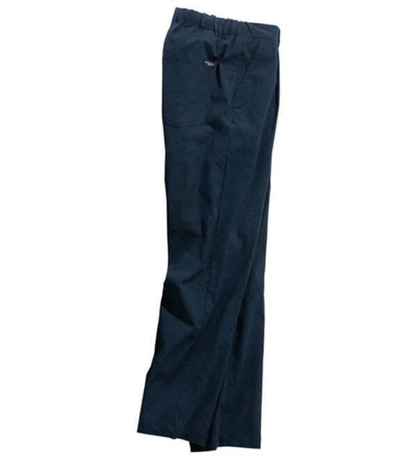 「＜コムルヴァン・オム＞クールリネンイージースラックス（メンズスラックス）」｜ネイビー