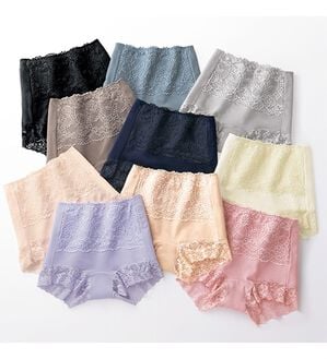 LAVIENNE（ラヴィエンヌ）の「【１０色組】綿９５％骨盤シェイプの素敵ショーツ（ショーツ）」｜詳細画像