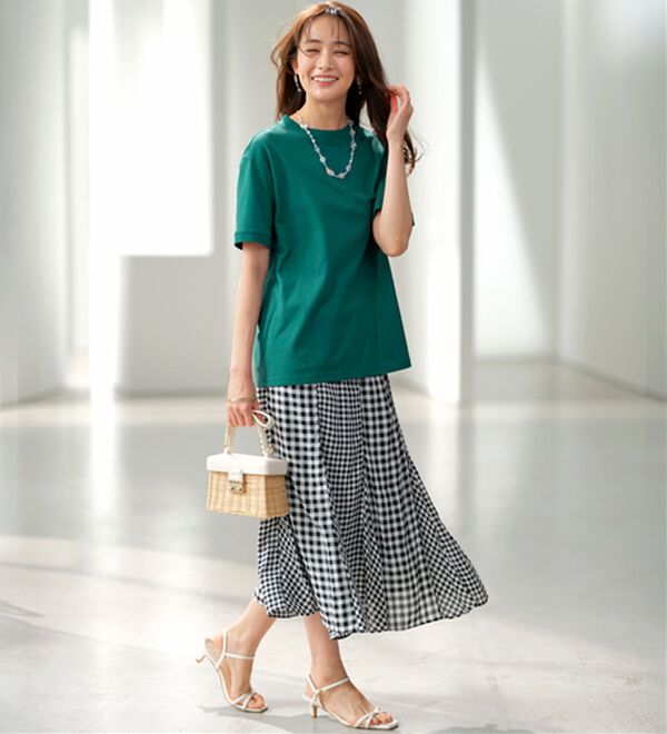 BELLUNA（ベルーナ）の「ヒンヤリ！綿１００％大人顔サマ見えＴシャツ（Tシャツ）」｜詳細画像