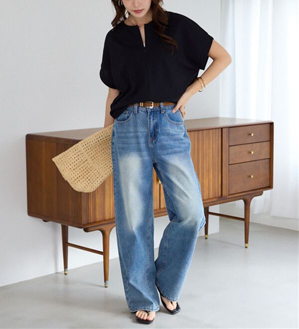 alotta（アロッタ）の「ジップ使いドルマンブラウス（ブラウス）」｜詳細画像