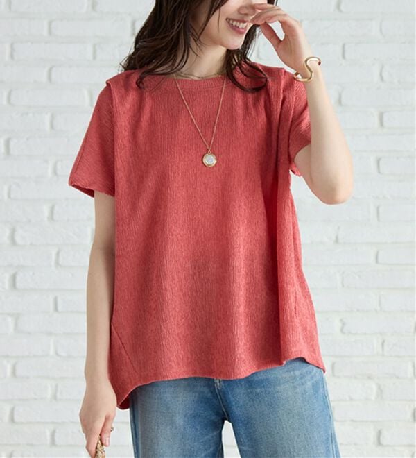 BELLUNA（ベルーナ）の「楊柳素材ドルマンプルオーバー（カットソー）」｜詳細画像