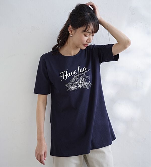 BELLUNA（ベルーナ）の「綿１００％プリントＴシャツ（Tシャツ）」｜詳細画像