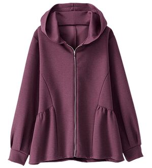 BELLUNA（ベルーナ）の「サイドギャザージップアップパーカー（パーカー）」｜詳細画像