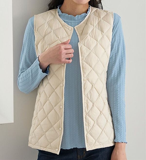 BELLUNA（ベルーナ）の「フリル衿ジャカードプルオーバー（カットソー）」｜詳細画像