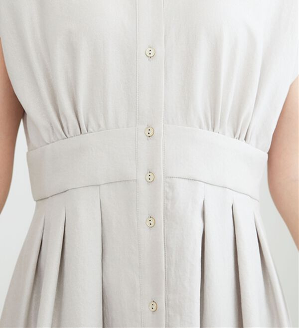 BELLUNA（ベルーナ）の「箔プリント麻調グリッターワンピース（その他ワンピース）」｜詳細画像