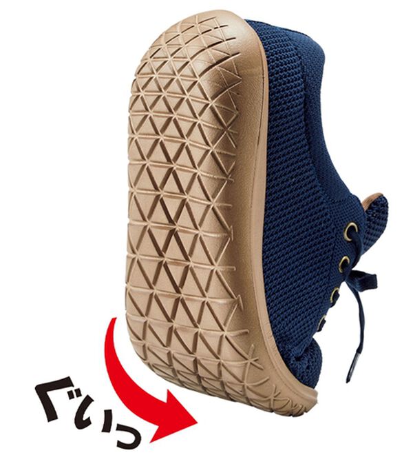 BELLUNA（ベルーナ）の「５Ｅ軽やかニット　オブリークスニーカー（スニーカー）」｜詳細画像