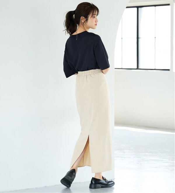 BELLUNA（ベルーナ）の「肌に張り付かない！シャリ冷や高見えニットＴ（ニット・セーター）」｜詳細画像