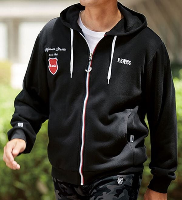 「＜ケー・スイス＞差がつく着こなし！裏起毛リラックスパーカー（メンズパーカー）」｜詳細画像