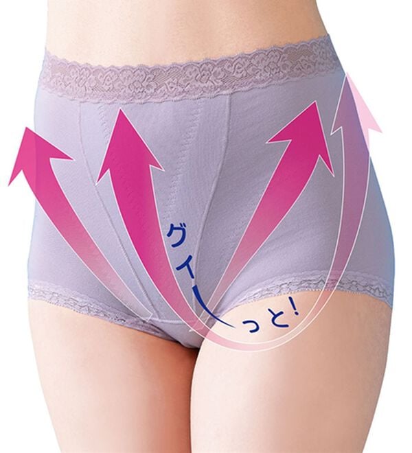 「【２色組】クロスで引きあげ骨盤底筋ショーツ（ショーツ）」｜詳細画像