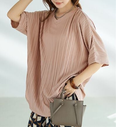 BELLUNA（ベルーナ）の「ゆったり快適プリーツチュニック（チュニック）」