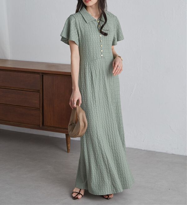 RANAN（ラナン）の「フレアスリーブマーメードポロワンピ（その他ワンピース）」｜詳細画像