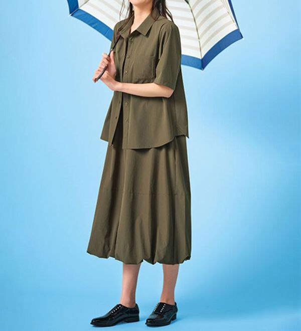 BELLUNA（ベルーナ）の「シャカシャカしづらいはっ水素材！バルーンワンピース（その他ワンピース）」｜詳細画像