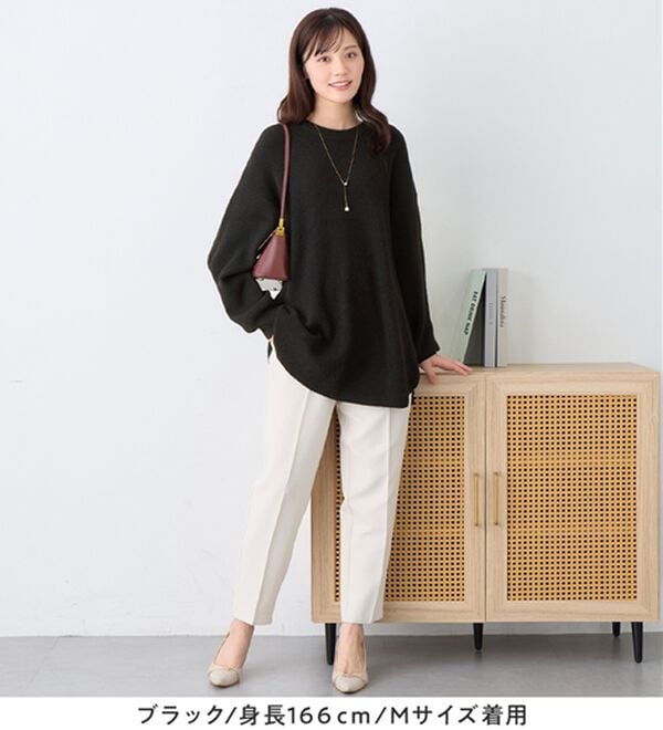 alotta（アロッタ）の「ふんわり裾ラウンドゆるニットチュニック（チュニック）」｜詳細画像