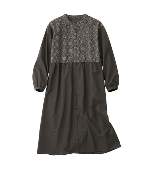 Viola e Viola（ヴィオラ エ ヴィオラ）の「パッと華やぐ繊細刺しゅうの大人シャツワンピース（シャツワンピース）」｜詳細画像