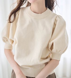 RANAN（ラナン）の「ボリュームパフスリーブニットトップス（ニット・セーター）」｜詳細画像