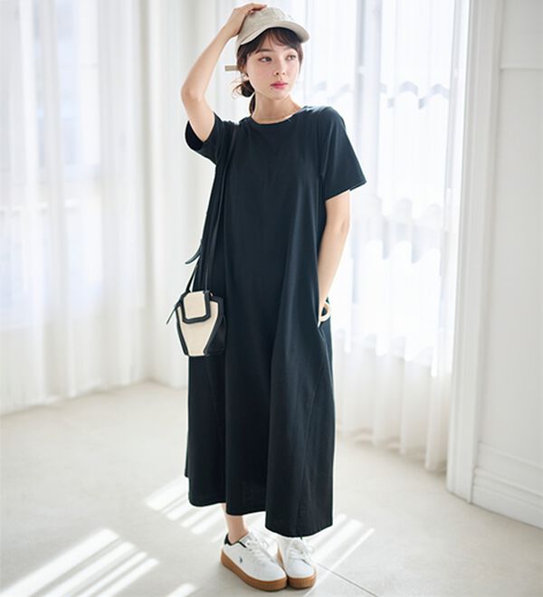 RANAN（ラナン）の「【5つの機能付】ひんやりポケット付マキシワンピース（その他ワンピース）」｜詳細画像