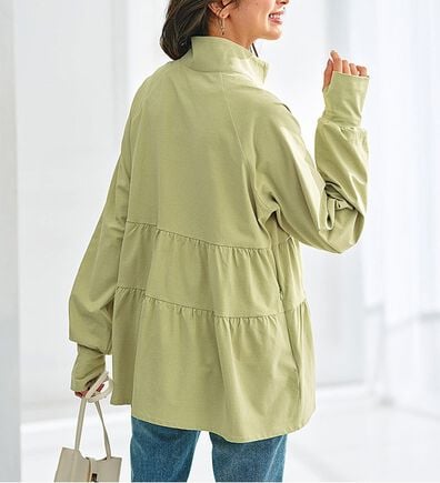 BELLUNA（ベルーナ）の「ティアードデザインラッシュガードＵＶ対策ジャケット（パーカー）」