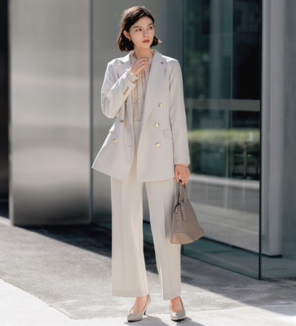 GeeRA（ジーラ）の「【入卒式/セレモニー】着回しベスト＆ジャケットセットスーツ（パンツスーツ）」｜詳細画像