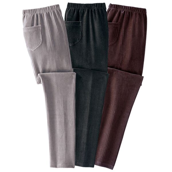 BELLUNA（ベルーナ）の「【３本組】らくらくニットコールパンツ（フルレングスパンツ）」｜3本組